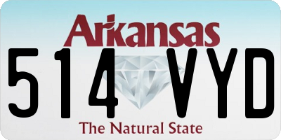 AR license plate 514VYD