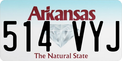 AR license plate 514VYJ