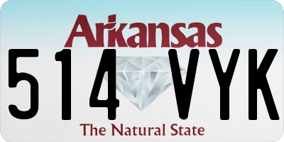 AR license plate 514VYK