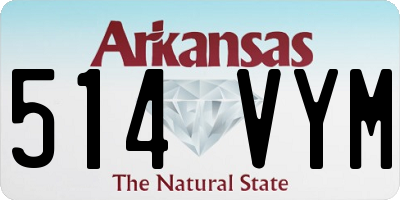 AR license plate 514VYM