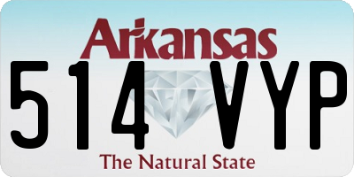 AR license plate 514VYP