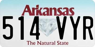AR license plate 514VYR
