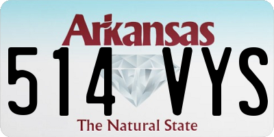 AR license plate 514VYS