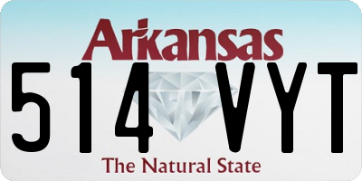 AR license plate 514VYT