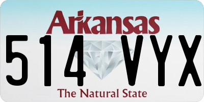 AR license plate 514VYX