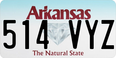 AR license plate 514VYZ