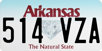 AR license plate 514VZA