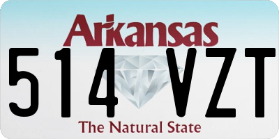 AR license plate 514VZT