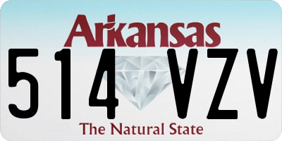 AR license plate 514VZV