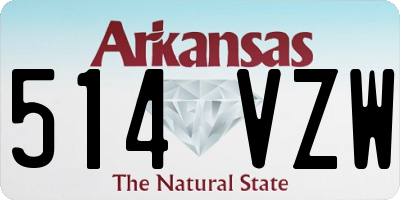 AR license plate 514VZW