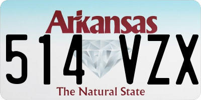 AR license plate 514VZX