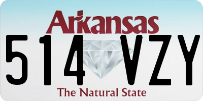 AR license plate 514VZY