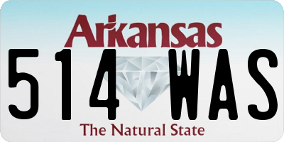 AR license plate 514WAS