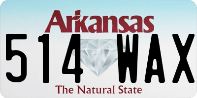 AR license plate 514WAX