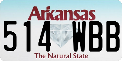 AR license plate 514WBB