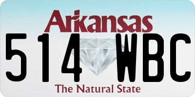 AR license plate 514WBC