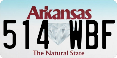 AR license plate 514WBF
