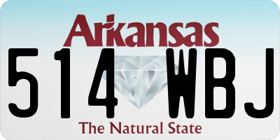 AR license plate 514WBJ