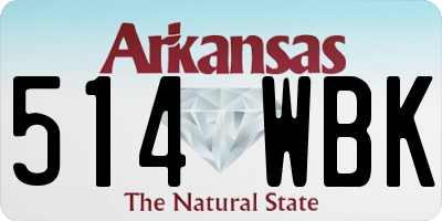 AR license plate 514WBK
