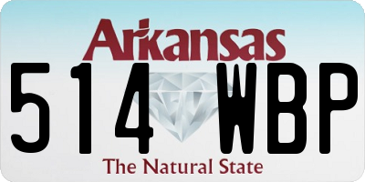 AR license plate 514WBP