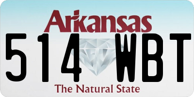 AR license plate 514WBT