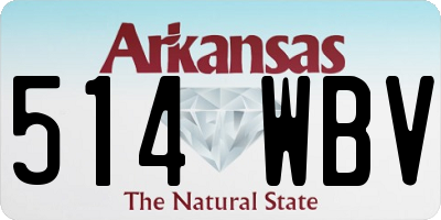 AR license plate 514WBV