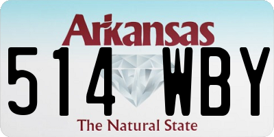 AR license plate 514WBY