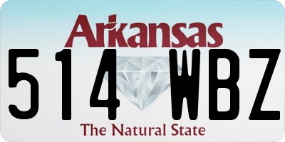 AR license plate 514WBZ