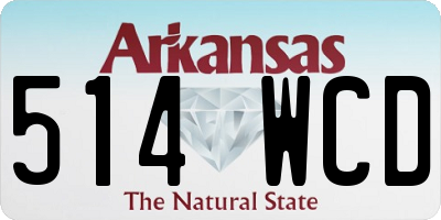AR license plate 514WCD