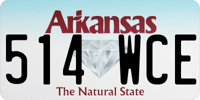 AR license plate 514WCE