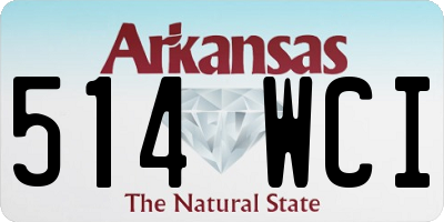 AR license plate 514WCI