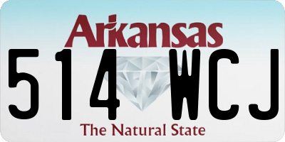 AR license plate 514WCJ