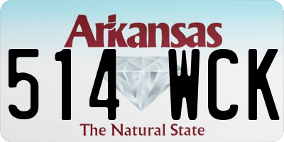 AR license plate 514WCK