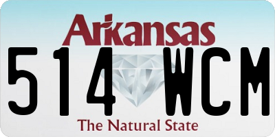 AR license plate 514WCM