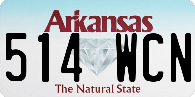 AR license plate 514WCN