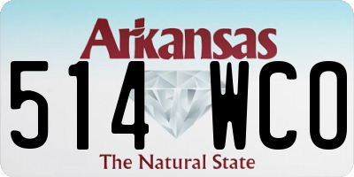 AR license plate 514WCO