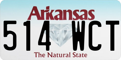 AR license plate 514WCT