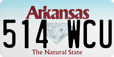 AR license plate 514WCU