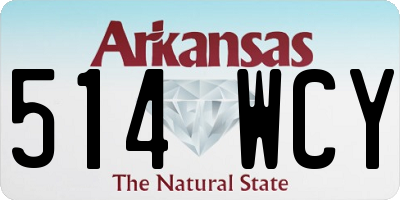 AR license plate 514WCY