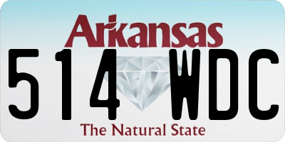 AR license plate 514WDC