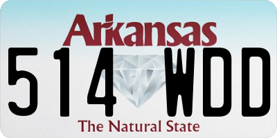 AR license plate 514WDD
