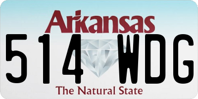 AR license plate 514WDG