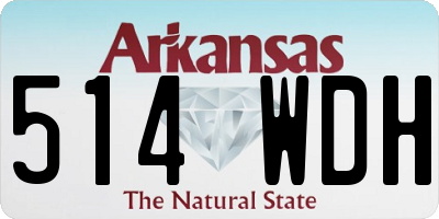 AR license plate 514WDH