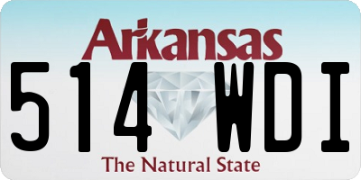 AR license plate 514WDI