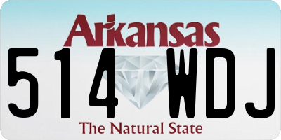 AR license plate 514WDJ