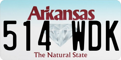 AR license plate 514WDK