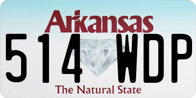 AR license plate 514WDP