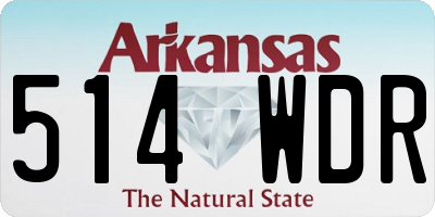 AR license plate 514WDR