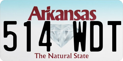 AR license plate 514WDT