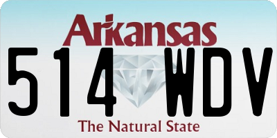 AR license plate 514WDV